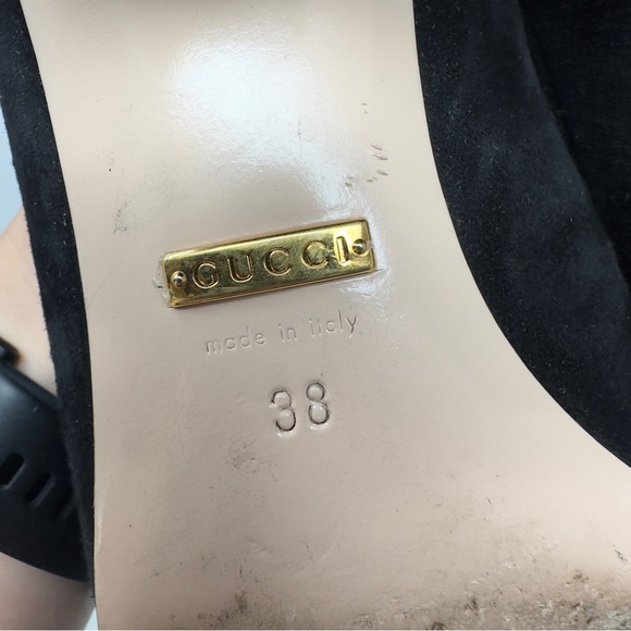 Gucci GG Marmont Fringe Loafer Pumps 38 - Picture 11 of 13